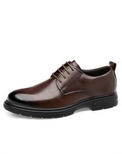 Мужские туфли дерби на низком ходу коричневые, цвет Brown Mulinsen