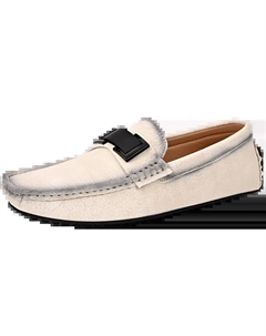 Мокасины мужские черные экрю, цвет Ecru Kupe