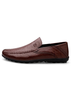 Мужские повседневные туфли мужские низкие топы коричневые, цвет Brown[Leather Shoe Size : Athletic Shoes Size 41 = Size 40 in This Model] Mulinsen