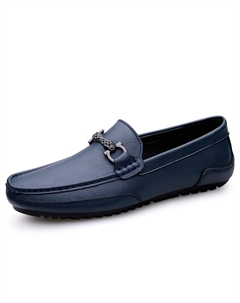 Голубые Мокасины мужские, цвет Blue Kupe