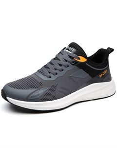 Серые мужские кроссовки для бега с низким верхом устойчивые к истиранию, цвет Gray Tonybear