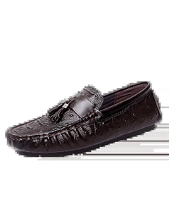 Мокасины мужские тёмно-коричневые, цвет Dark Brown Kupe