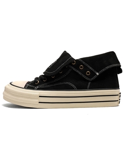 Мужские высокие скейтерские кроссовки с противоскользящим покрытием, устойчивые к истиранию, легкие, черные, цвет Black Urban authentic