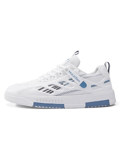 Мужские низкие скейтбордские кроссовки бело-синие, цвет White Blue Mulinsen