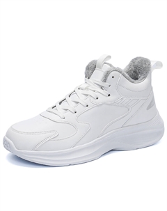 Мужские белые устойчивые к истиранию кеды мид, цвет White Tonybear