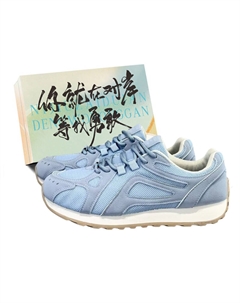 Дышащие низкие повседневные туфли для увеличения роста мужские Haze blue с подарочной коробкой, цвет Haze blue + gift box model Jimixiong
