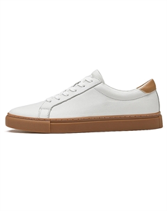 Лоу-топ скейтборд обувь унисекс белый земляной желтый, цвет White Earth Yellow[Leather Shoe Size: Size 40 in This Model = Athletic Shoes 41] Mulinsen