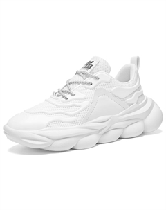 Скользоустойчивые износостойкие дышащие мужские кеды низкие белые, цвет White Tonybear