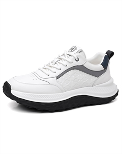 Мужские черно-белые низкие беговые кроссовки с устойчивостью к истиранию, цвет White Tonybear