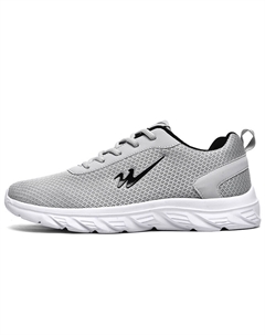 Мужские низкие беговые кроссовки светло-серые, цвет Light Gray Binary