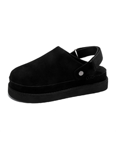 Скользостойкие закрытые тапочки унисекс черные маленькие, цвет Black, Small Weishibangwei