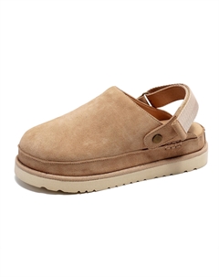 Слипоны с закрытым носком нескользящие унисекс - хаки (маленький размер), цвет Khaki (Small Size) Weishibangwei