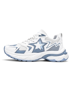 Низкие массивные кроссовки мужские бело-голубые, цвет White Blue Binary