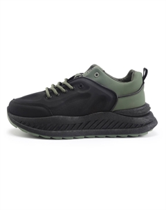 Низкие повседневные мужские туфли черно-зеленые, цвет Black Green Tom tailor