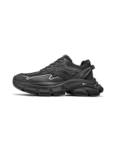 Скользоустойчивые массивные кроссовки мужские низкие черные, цвет Black Hla