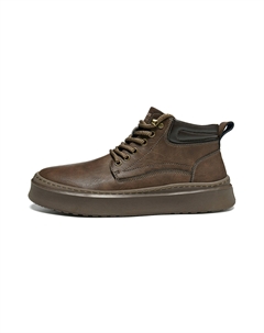 Мужские мид-топ скейтборд кроссовки коричневые, цвет Brown Hla