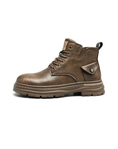 Мужские ботинки Martin черно-коричневые - коричневые, цвет Brown Hla