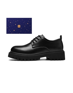 Мужские повседневные кроссовки низкие черные черные звездное небо, цвет Black (Starry Sky Box) Hla