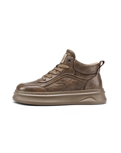 Коричневые мужские скейтерские кеды High Top, цвет Brown Hla