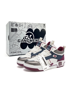 Скользоустойчивые водонепроницаемые дышащие высокие скейтерские кроссовки мужские - бежево-коричневый[Коробка], цвет Beige Brown[Box] Hong kong meng