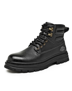 Мужские желто-черные ботинки Martin с флисовой подкладкой, цвет Black [Fleece-Lined] Dunnu