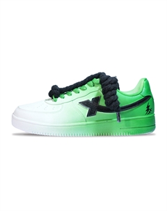 Кроссовки Air Force One нескользящие амортизирующие износостойкие низкие скейтерские унисекс зеленый древесный оттенок, цвет Green Wood Color Xtep