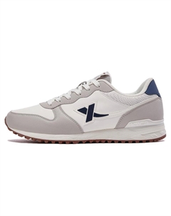 Антискользящие износостойкие мужские низкие кэжуал кроссовки Sail White/Dove Gray бело-серые, цвет Sail White/Dove Gray Xtep