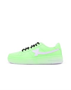 Стойкие к скольжению и истиранию дышащие низкие скейтерские кроссовки Air Force One унисекс травянисто-зеленого цвета, цвет Grass Green Xtep