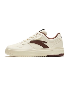 Легкие низкие скейтерские кроссовки для мужчин с эффектом увеличения роста белый светло-бежевый премиум коричневый, цвет Light Beige White/Premium Brown Anta