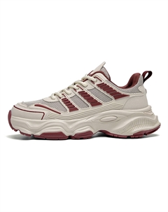 Спортивная коллекция массивные кроссовки мужские низкие фантом черный, бордовый красный - бордовый красный, цвет Burgundy Red[Standard Sports Shoe Size] Aokang