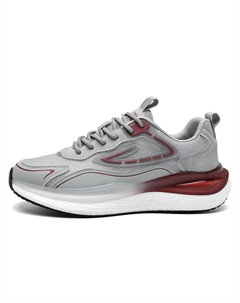 Амортизирующие износостойкие легкие кроссовки для бега с эффектом увеличения роста мужские бордово-красные, цвет Burgundy Red[Standard Sports Shoe Size] Aokang