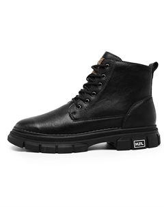 Мужские ботинки Martin черно-коричневые с утеплением, цвет Brown Padded Dunnu