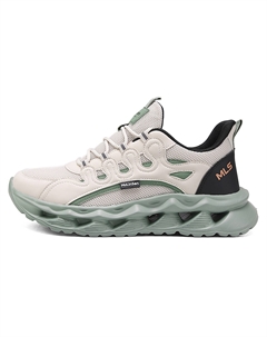 Дышащие и легкие повседневные туфли мужские бежево-черные, цвет Beige Black Mulinsen