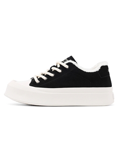 Мужские черные лоу-топ скейтбордские кеды с флисовой подкладкой, цвет Black (Fleece-Lined) Josiny