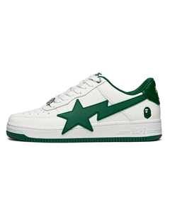 STAOS Лоу-топ скейтборд кроссовки мужские бело-зеленые WHM, цвет White Green WHM A bathing ape®
