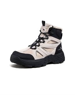Тёплые противоскользящие короткие уличные ботинки Compass 5 см мужские светло-серый/чёрный, цвет Light Gray/Black Camel
