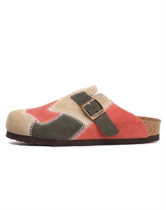 Резиновая подошва, пробковая подошва, EVA подошва нескользящие закрытые тапочки унисекс - хаки/арбузный красный, цвет Khaki/Watermelon Red Khadgar