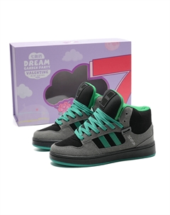 Высокие скейтерские кроссовки унисекс подарочный набор серо-зеленый, цвет Gray Green 7 sevfun