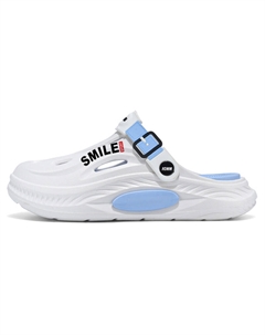 Клоги унисекс бело-голубые, цвет White Blue Fcmm