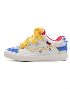 Скользоустойчивые износостойкие легкие низкие скейтерские кроссовки бело-желто-синие, цвет White Yellow Blue 7 sevfun