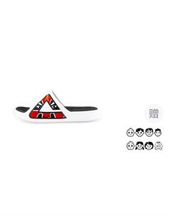 Тайцзи 1.0 Бесшумные противоскользящие амортизирующие шлепанцы для мужчин белый черный красный - Принц и принцесса, цвет Princess and Prince Peak