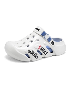 Клоги мужские бело-голубые, цвет White Blue Kupe