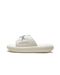 Скользоустойчивый износостойкий платформенный слайд-слипоны мужские Ecru, Nail White G+g