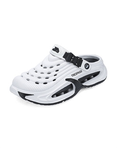 Клоги мужские бело-черные, цвет White Black Trespass