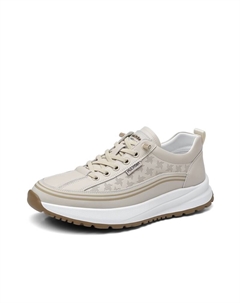 Мужские бежевые повседневные низкие кеды с амортизацией, отскоком, устойчивостью к истиранию, легкие, дышащие и нескользящие, цвет Beige Mulinsen