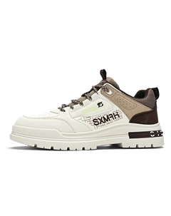 Антискользящие износостойкие водонепроницаемые дышащие увеличивающие рост повседневные низкие кроссовки мужские бежево-коричневые Binary