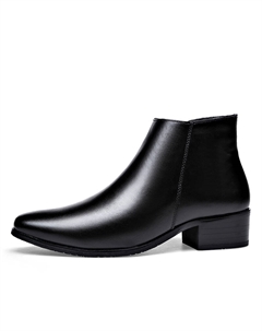 Чёрные мужские полусапоги с мягкой подкладкой Cachiotti