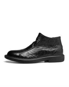 Ботинки мужские черные, утепленные с меховой подкладкой Pardasaul