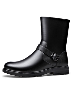 Чёрные мужские полусапоги с мягкой подкладкой Cachiotti