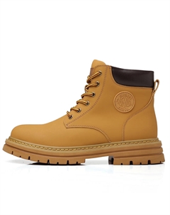 Короткие ботинки Martin мужские, желтые с флисовой подкладкой Weishibangwei